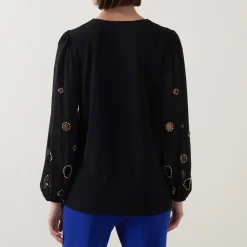 Sale JOSEPH RIBKOFF Bead Embellished Blouse