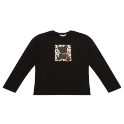Bear Bow Long-Sleeved T-Shirt