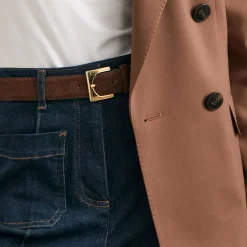 Belinda Suede Square Buckle Belt