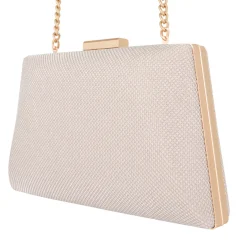 New DUNE LONDON Bellaria Metallic Clutch