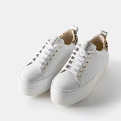 Belle Leopard Platform Trainers