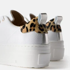 Belle Leopard Platform Trainers