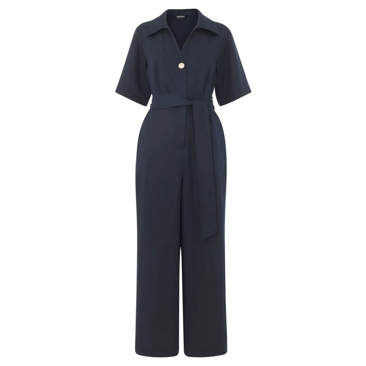 Belted Cropped Jumpsuit