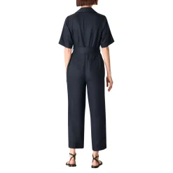 Belted Cropped Jumpsuit
