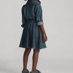 Belted Denim Shirt Dress 3-6 Years