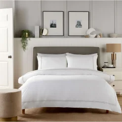 Beretta Double Stitch Duvet Set Silver