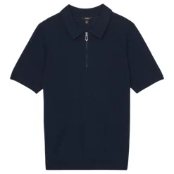 Sale REISS Berkley Half-Zip Knitted Polo Shirt