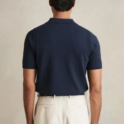 Sale REISS Berkley Half-Zip Knitted Polo Shirt