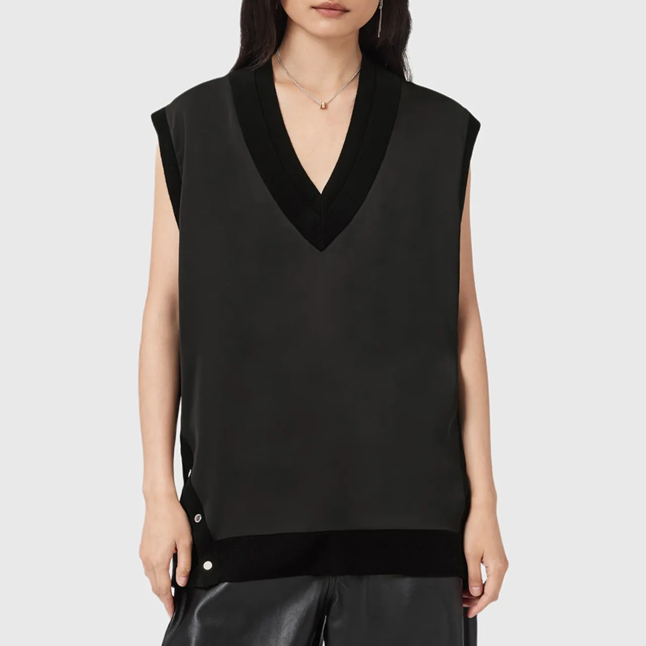 Outlet ALLSAINTS Bern Stud Vest