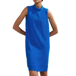 Betsie Plisse Mini Swing Dress