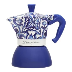 Bialetti x Dolce & Gabbana Moka Induction 4 Cup Mediterranean Blue