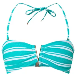 Biarritz Striped Bandeau Bikini Top