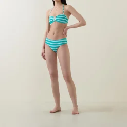 Biarritz Striped Bandeau Bikini Top