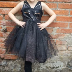 Outlet GREAT PRETENDERS Black Cat Dress & Headpiece Set 5-6 Years