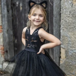 Outlet GREAT PRETENDERS Black Cat Dress & Headpiece Set 5-6 Years