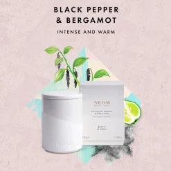 Best NEOM WELLBEING Black Pepper & Bergamot Two-Wick Scented Candle 320g
