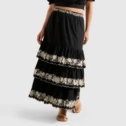Online FOREVER NEW Blaire Embroidery Tiered Skirt