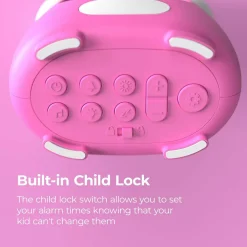 Blinky Alarm Clock Pink