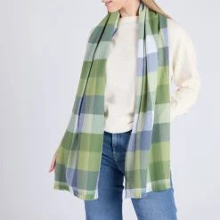 Block Check Extra Fine Scarf