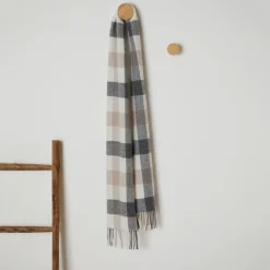 Sale FOXFORD Block Check Lambswool Scarf