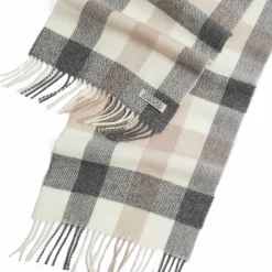 Sale FOXFORD Block Check Lambswool Scarf