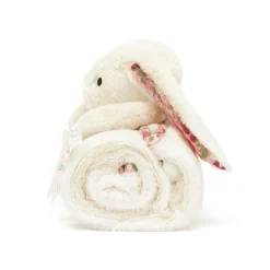 Clearance JELLYCAT Blossom Bunny 'Berry' Blankie 56cm