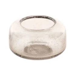 New LUZ Blown Bubble Glass T-Light Holder