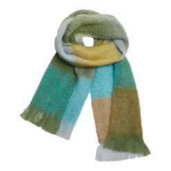Blue & Green Mohair Scarf