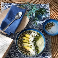 Sale DENBY Blue Haze Set of Four Pasta Bowls