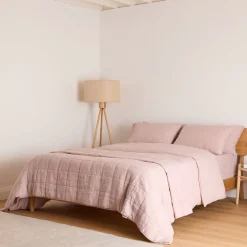Online FOXFORD Blush Pure Linen Duvet Set