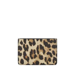 Online GANNI Bou Leopard Cardholder