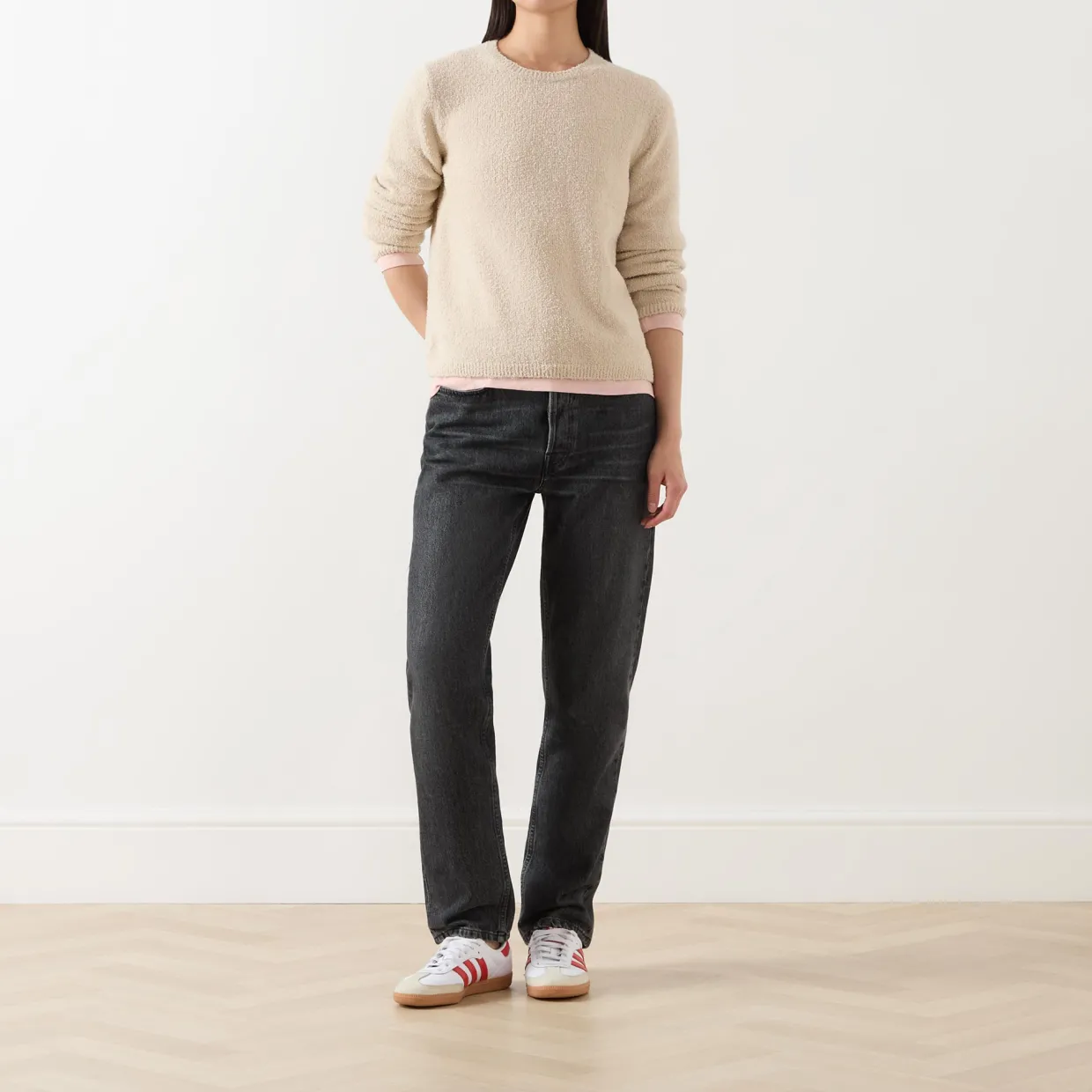 Bouclé Knitted Sweater