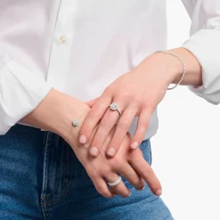 Brilliant Cut Zirconia Halo Ring