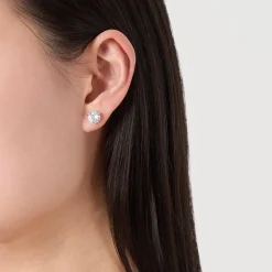 Brilliant Statement Trio-Prong Studs