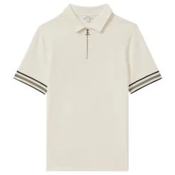 Bristol Textured Half-Zip Polo Shirt