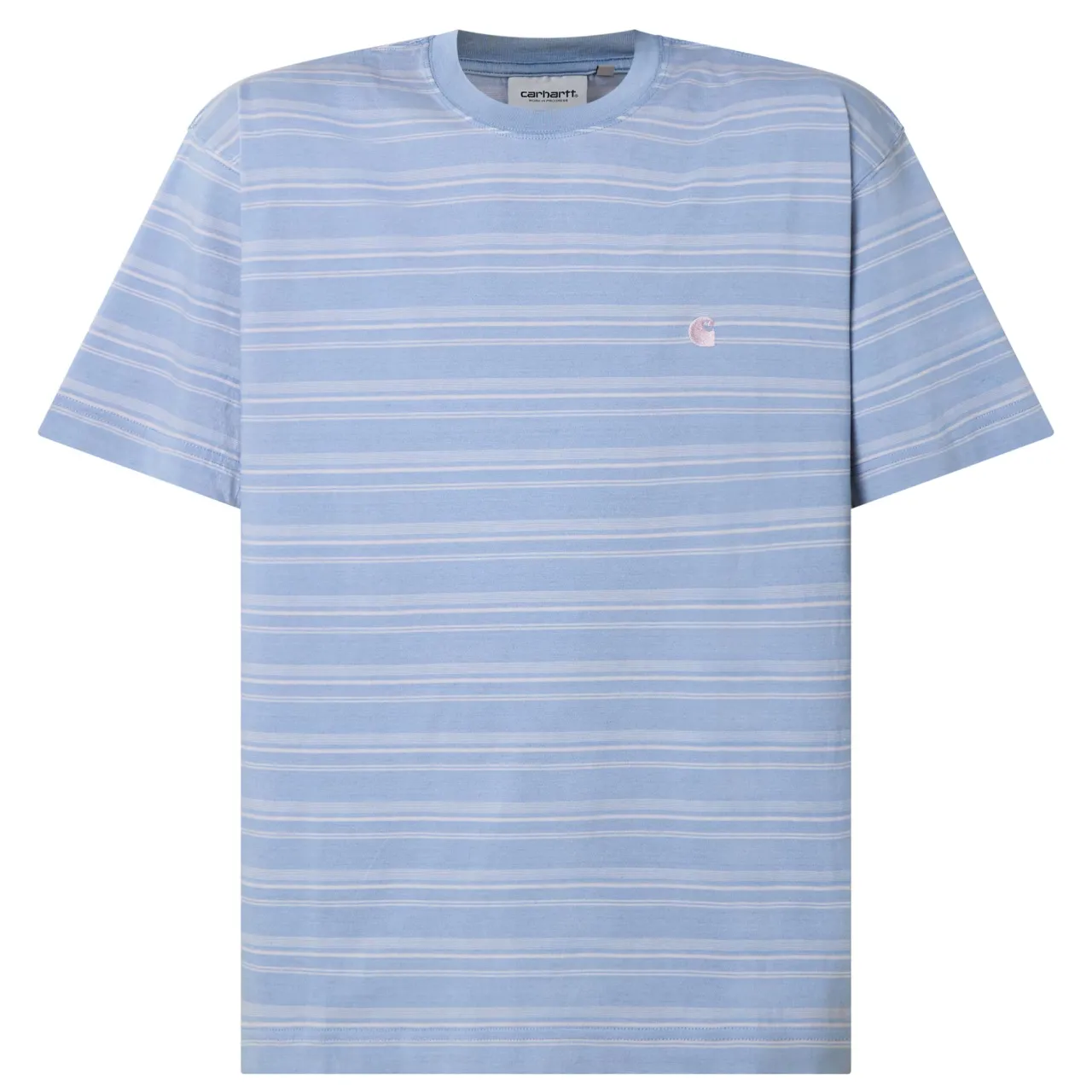Discount CARHARTT WIP Brodine Striped Logo T-Shirt