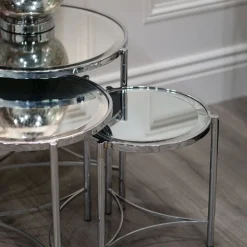 Outlet MINDY BROWNES Brookville Round Mirror Table Three-Piece Set