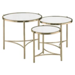 Online MINDY BROWNES Brookville Round Mirror Table Three-Piece Set