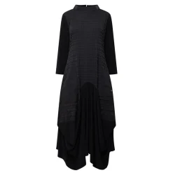 Bubble Jacquard Asymmetric Dress