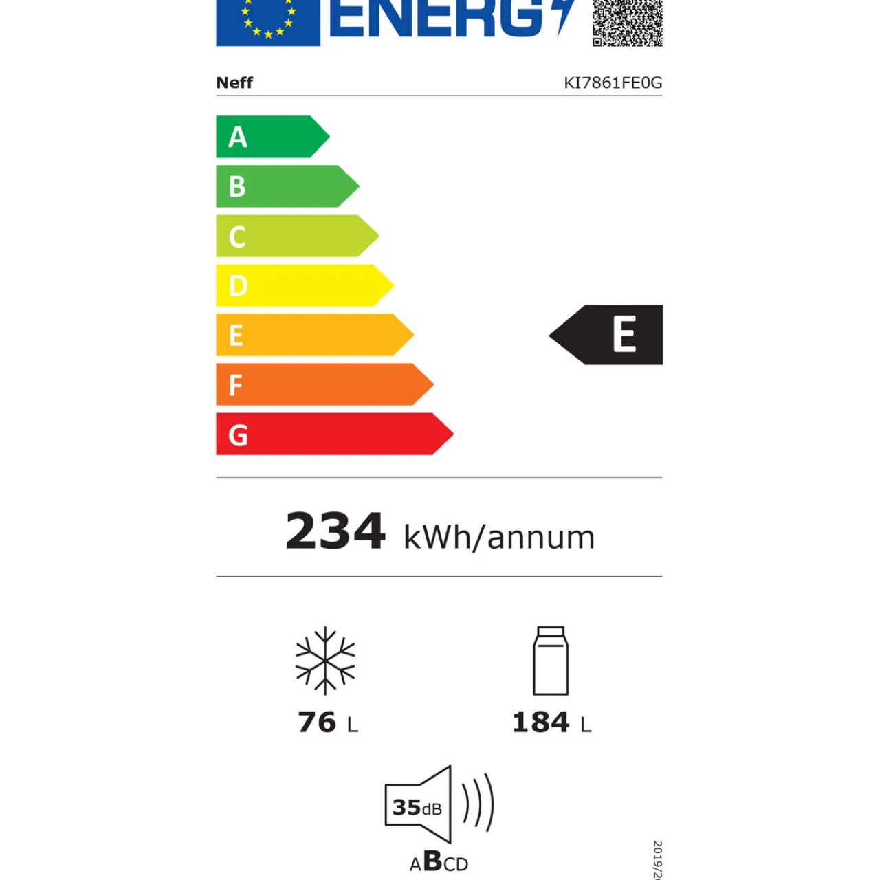 Discount NEFF Built-in Fridge-Freezer with Freezer at Bottom