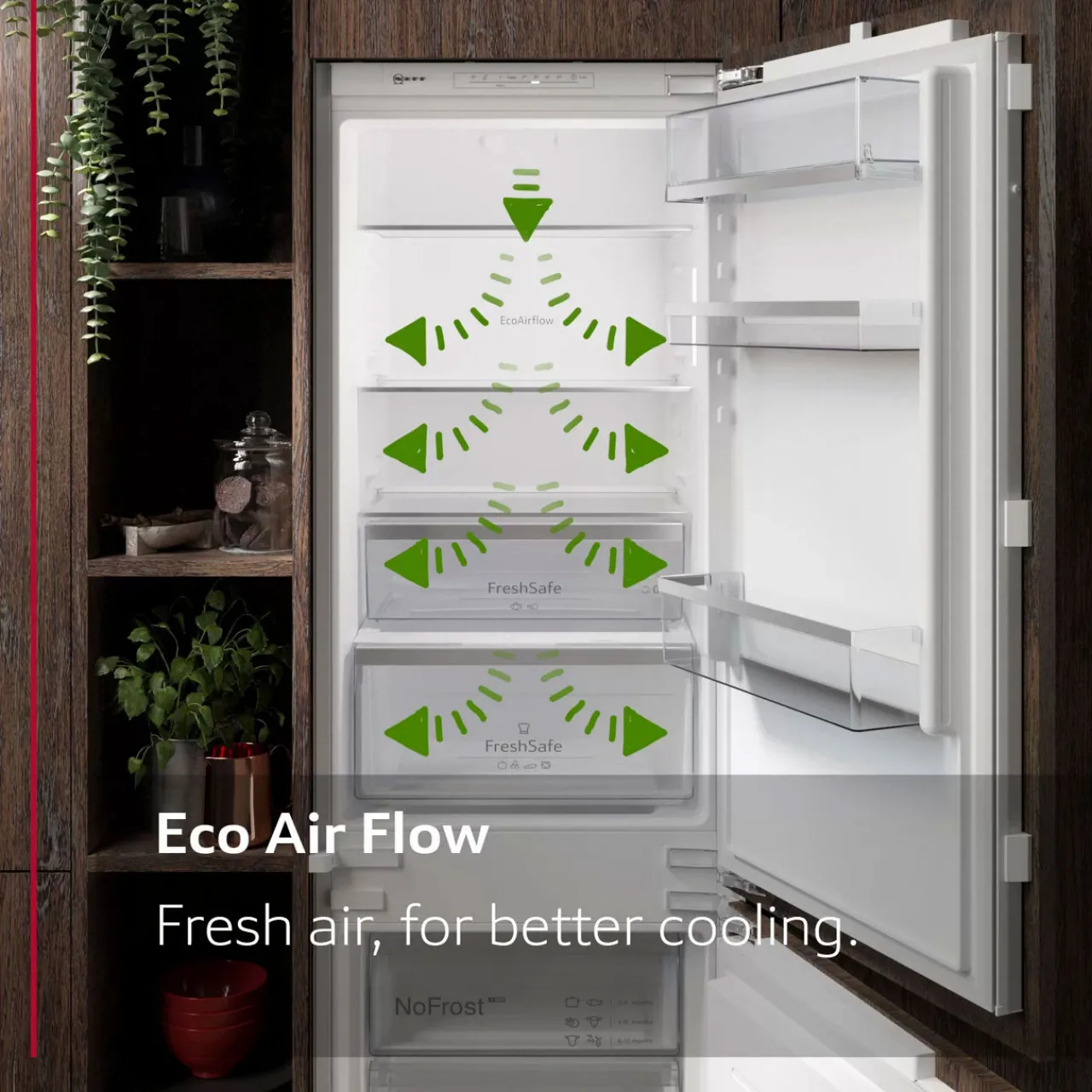 Discount NEFF Built-in Fridge-Freezer with Freezer at Bottom