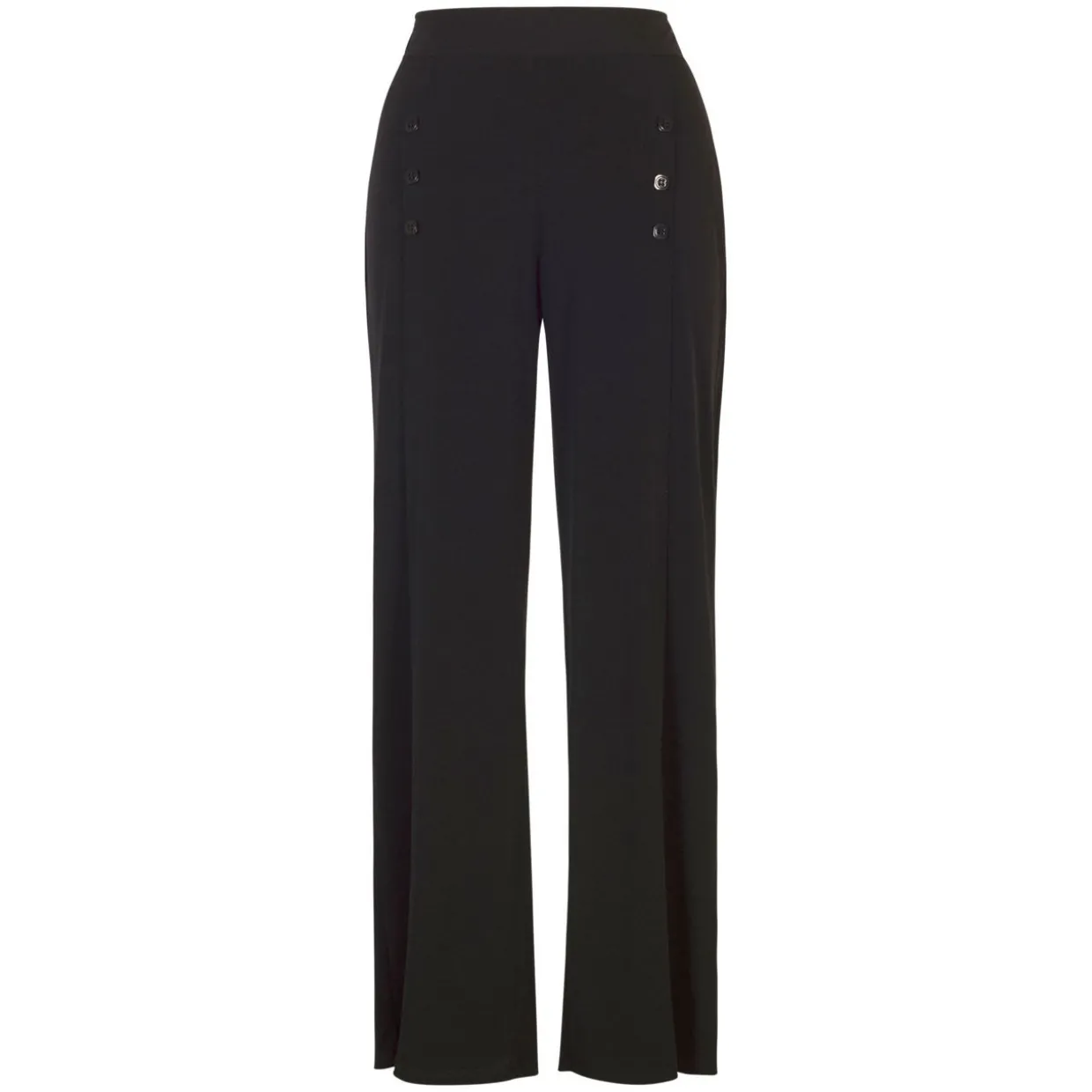 Button Detail Jersey Trouser