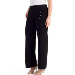 Button Detail Jersey Trouser