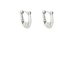 Discount COACH C Logo Huggie Hoop Earrings