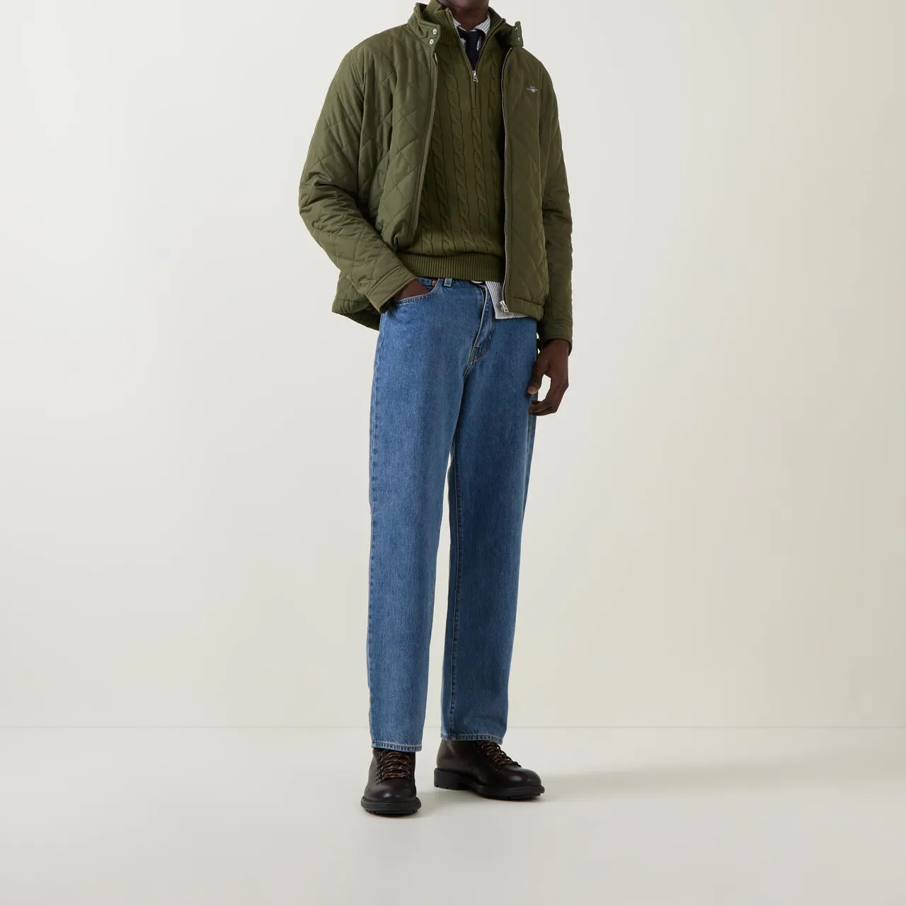 Discount GANT Cable Half-Zip Sweater