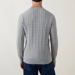 Cable-Knit Logo Sweater