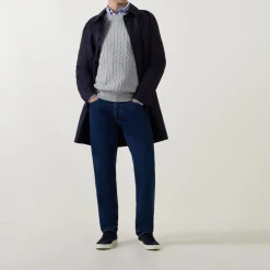 Cable-Knit Logo Sweater