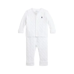 Outlet POLO RALPH LAUREN Cable-Knit Two-Piece Set 1-18 Months