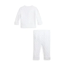 Outlet POLO RALPH LAUREN Cable-Knit Two-Piece Set 1-18 Months