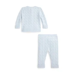 Hot POLO RALPH LAUREN Cable-Knit Two-Piece Set 1-18 Months